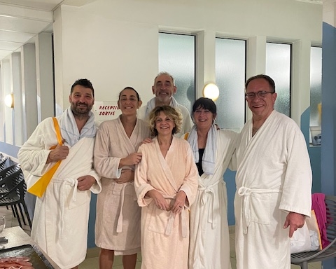 Photo des curistes lors de la session de cure du soir de novembre 2024.